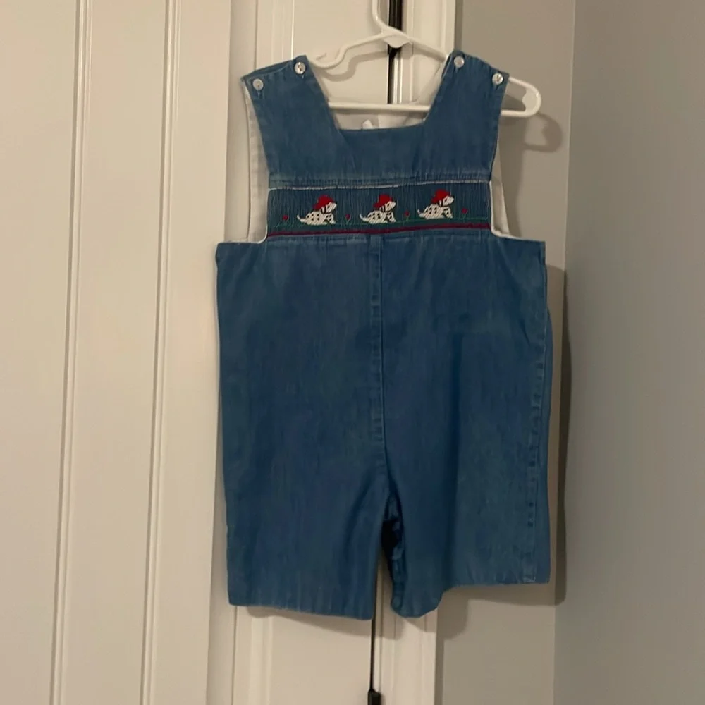 Rags Land Blue Denim Kids Overalls with Dalmatian Design - Picture 2 of 9